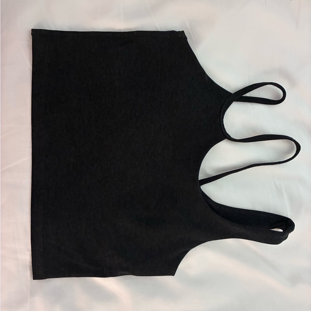 Beyond Yoga Black Double-Strap Cropped tank in XS